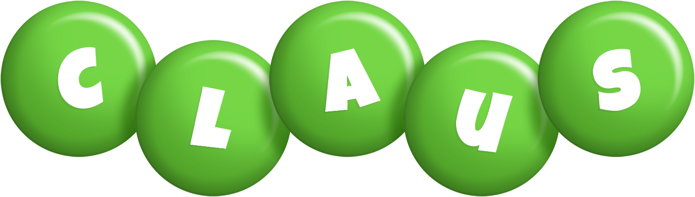 Claus candy-green logo