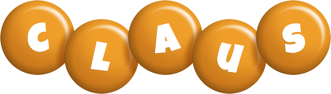 Claus candy-orange logo