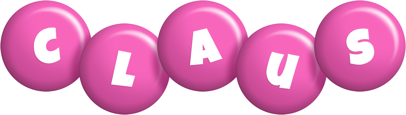 Claus candy-pink logo