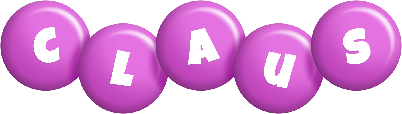 Claus candy-purple logo