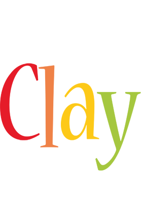 Clay birthday logo