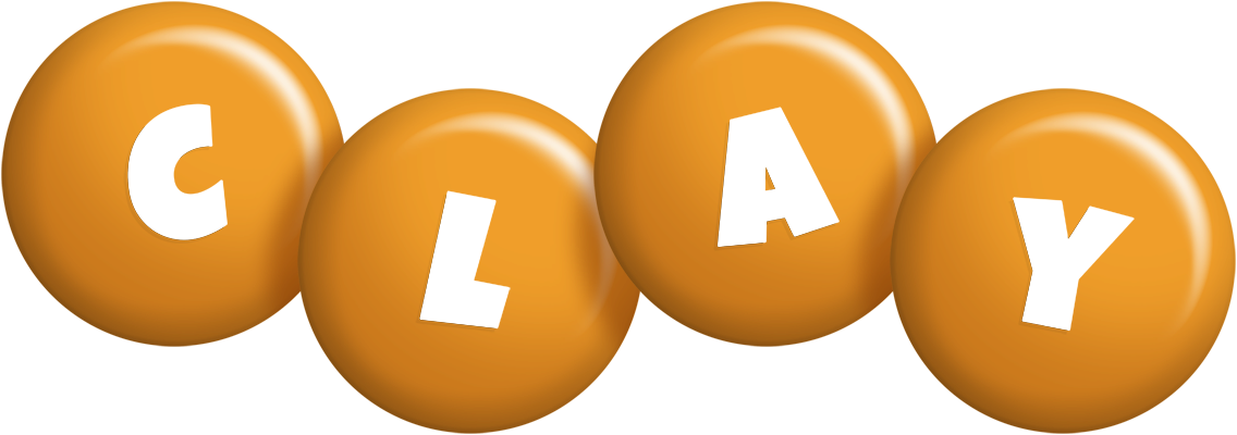 Clay candy-orange logo