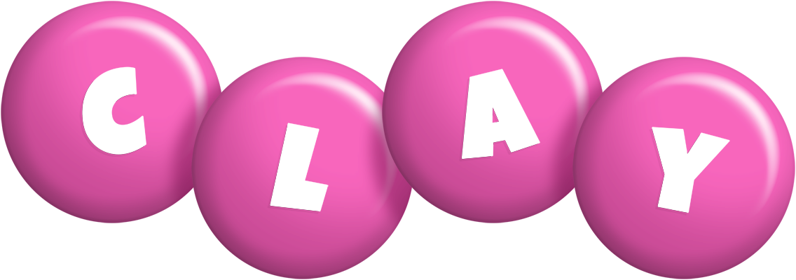 Clay candy-pink logo