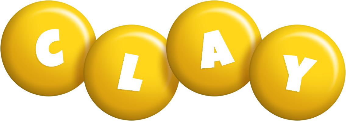 Clay candy-yellow logo