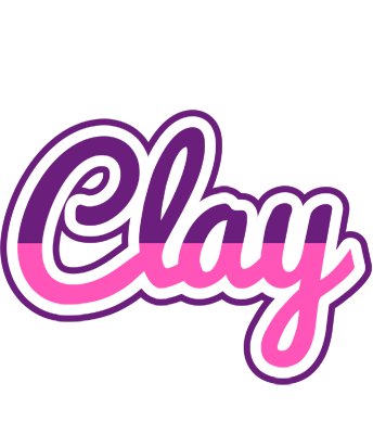 Clay cheerful logo