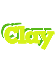 Clay citrus logo