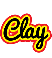 Clay flaming logo