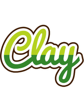 Clay golfing logo
