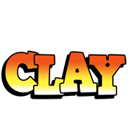 Clay sunset logo