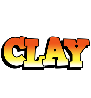 Clay sunset logo