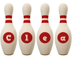 Clea bowling-pin logo