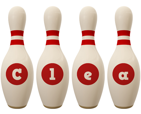 Clea bowling-pin logo
