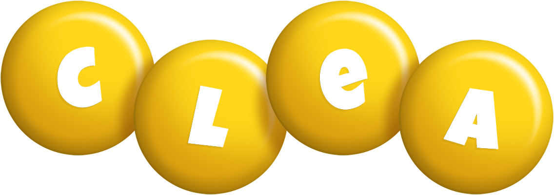 Clea candy-yellow logo