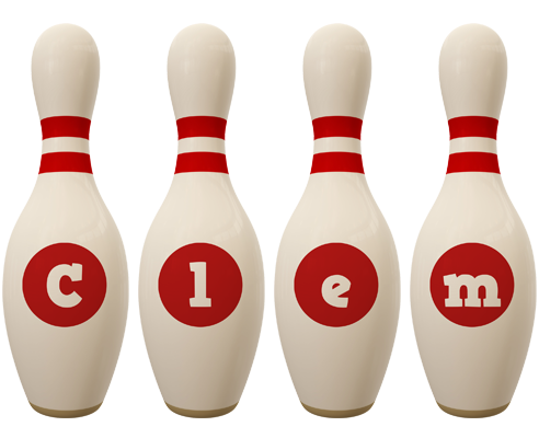 Clem bowling-pin logo