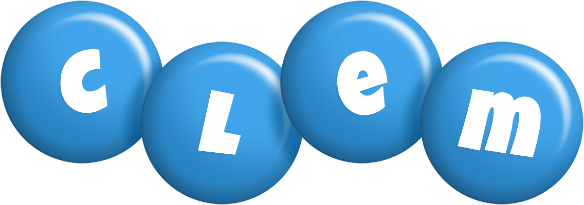Clem candy-blue logo