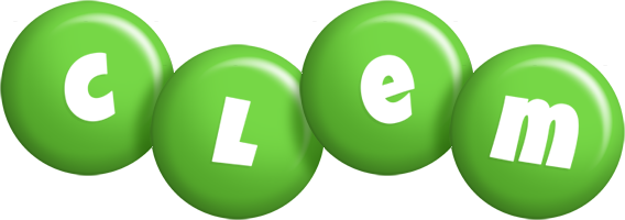 Clem candy-green logo