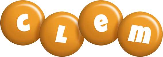 Clem candy-orange logo