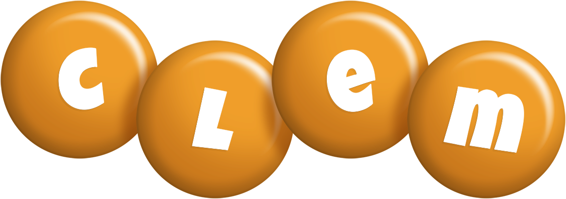 Clem candy-orange logo