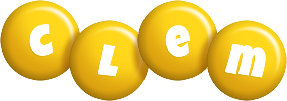 Clem candy-yellow logo