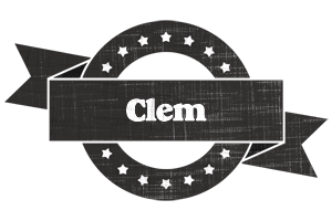 Clem grunge logo