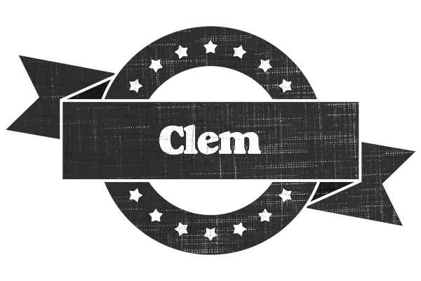 Clem grunge logo
