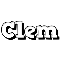 Clem snowing logo