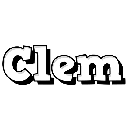 Clem snowing logo