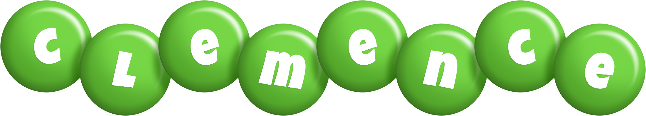 Clemence candy-green logo