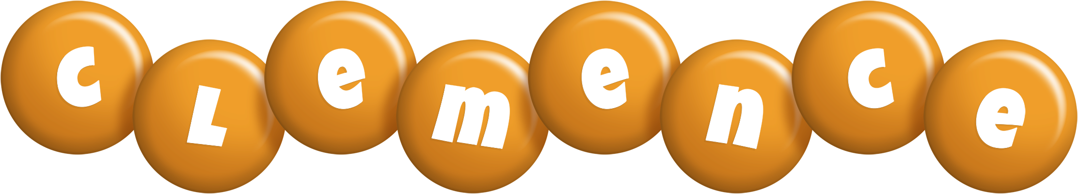 Clemence candy-orange logo