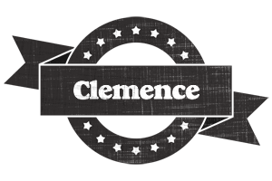 Clemence grunge logo