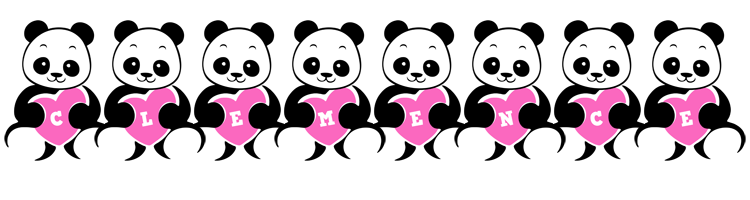 Clemence love-panda logo