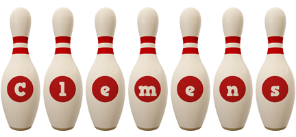 Clemens bowling-pin logo