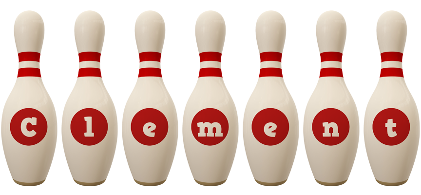Clement bowling-pin logo