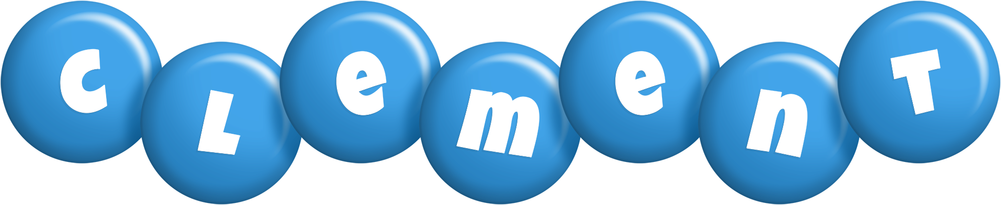 Clement candy-blue logo