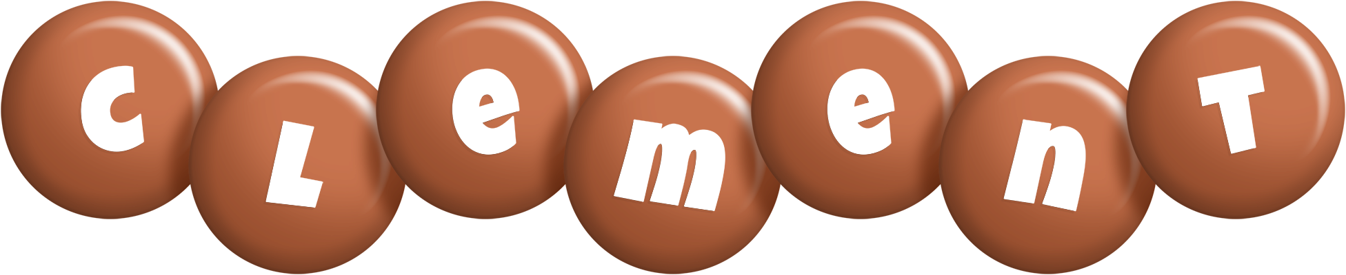 Clement candy-brown logo
