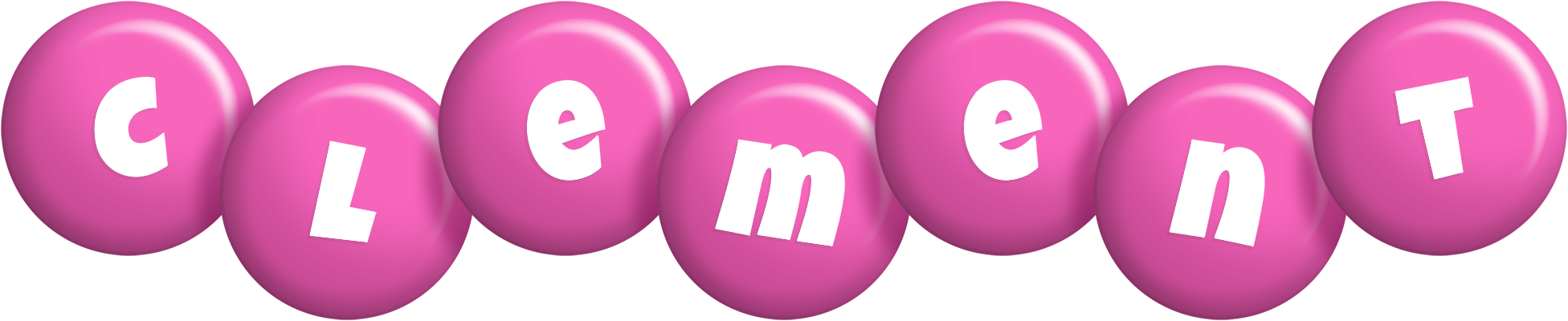 Clement candy-pink logo