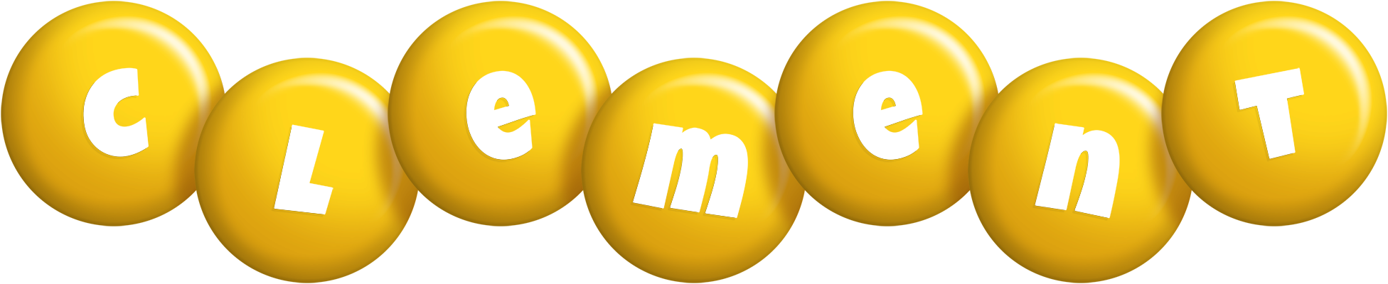 Clement candy-yellow logo