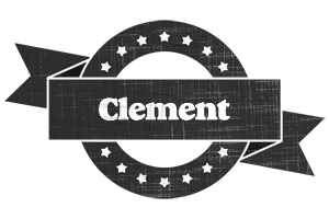 Clement grunge logo