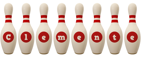 Clemente bowling-pin logo