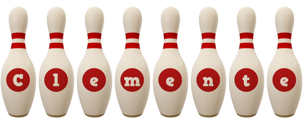 Clemente bowling-pin logo