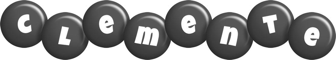 Clemente candy-black logo
