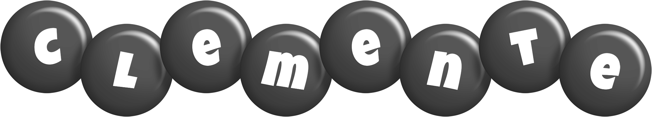 Clemente candy-black logo