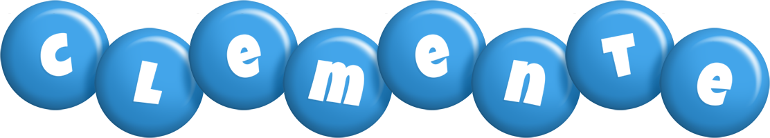 Clemente candy-blue logo