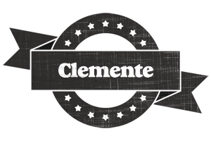 Clemente grunge logo