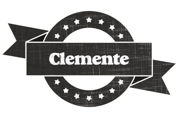 Clemente grunge logo