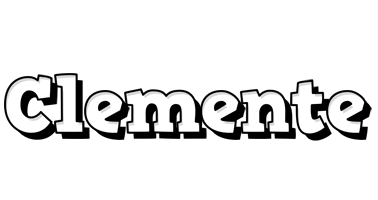 Clemente snowing logo