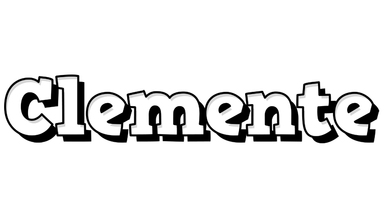 Clemente snowing logo