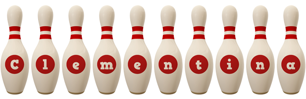 Clementina bowling-pin logo