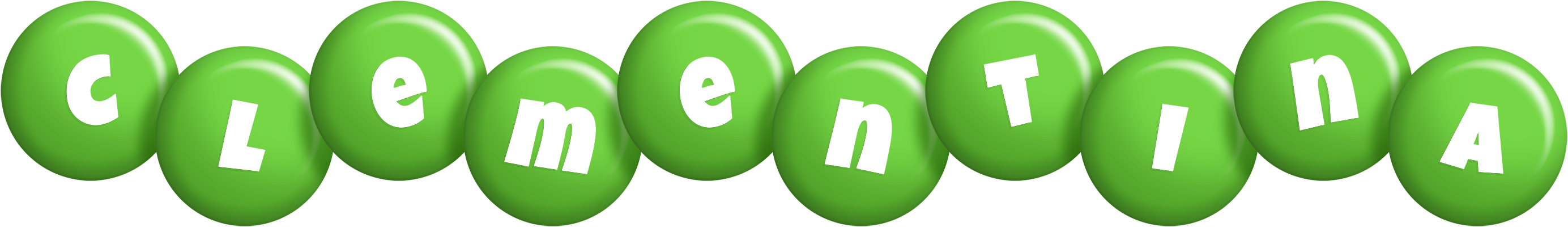 Clementina candy-green logo