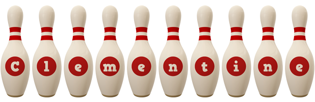 Clementine bowling-pin logo